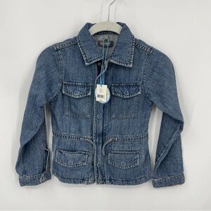 DL1961 Girls'‎ Rocco parka Jacket, Mankato, Sz S denim jean